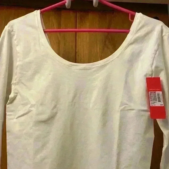 Spanx Long Sleeve Bodysuit Cream (1X) Black (L) Each Sold Separately - Picture 4 of 11